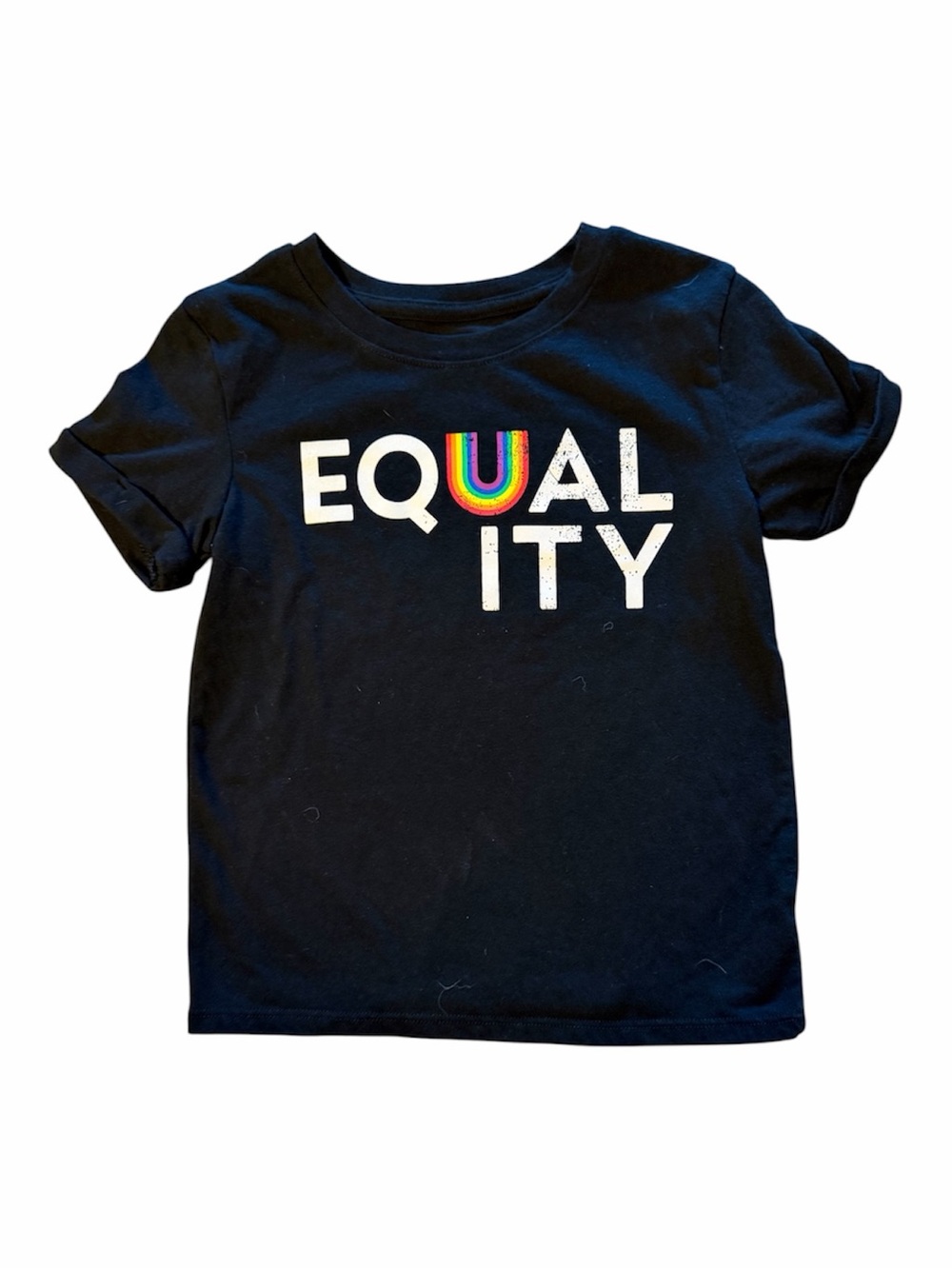 Target Pride 'EQUALITY' Graphic Tee with Rainbow Accent in 4T